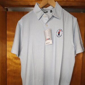 2024 U.S. Open Pinehurst FootJoy Dot Geo Print Lisle Golf Polo
